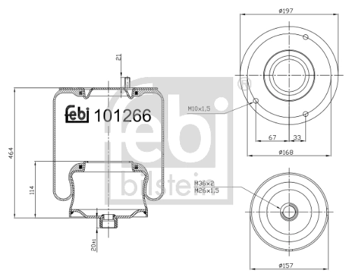 Bellow, air suspension
